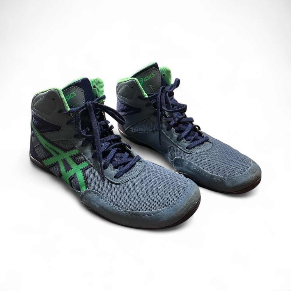 ASICS Matflex 6 Men’s Wrestling Shoes – Size 10 | Azure & New Leaf | With Box